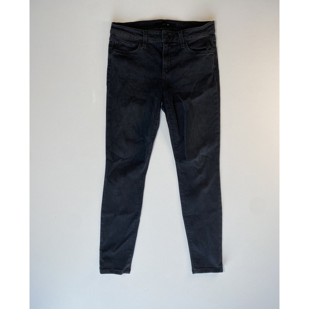 Joe's Jeans Women's 27 (29x27) Elizabeth Mid Rise Skinny Ankle Jeans Black